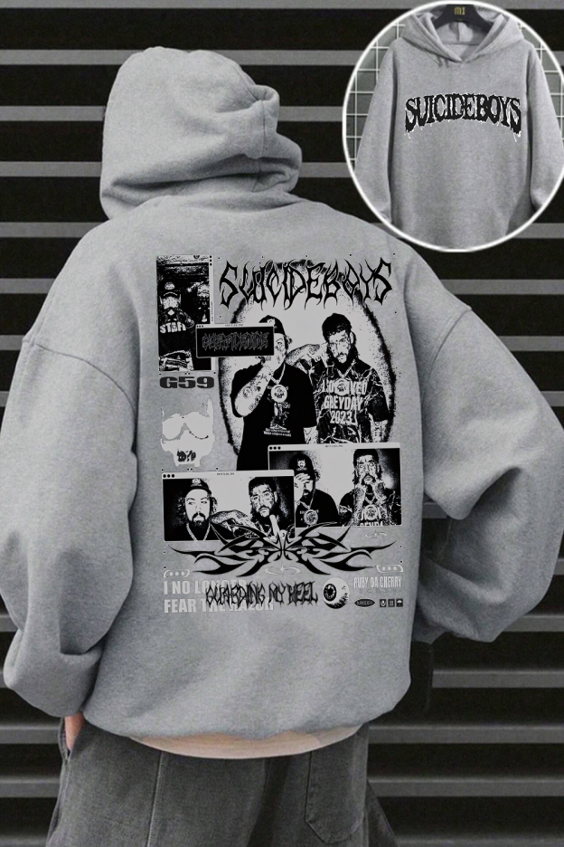uicideboys casual 2-side printed hoodie