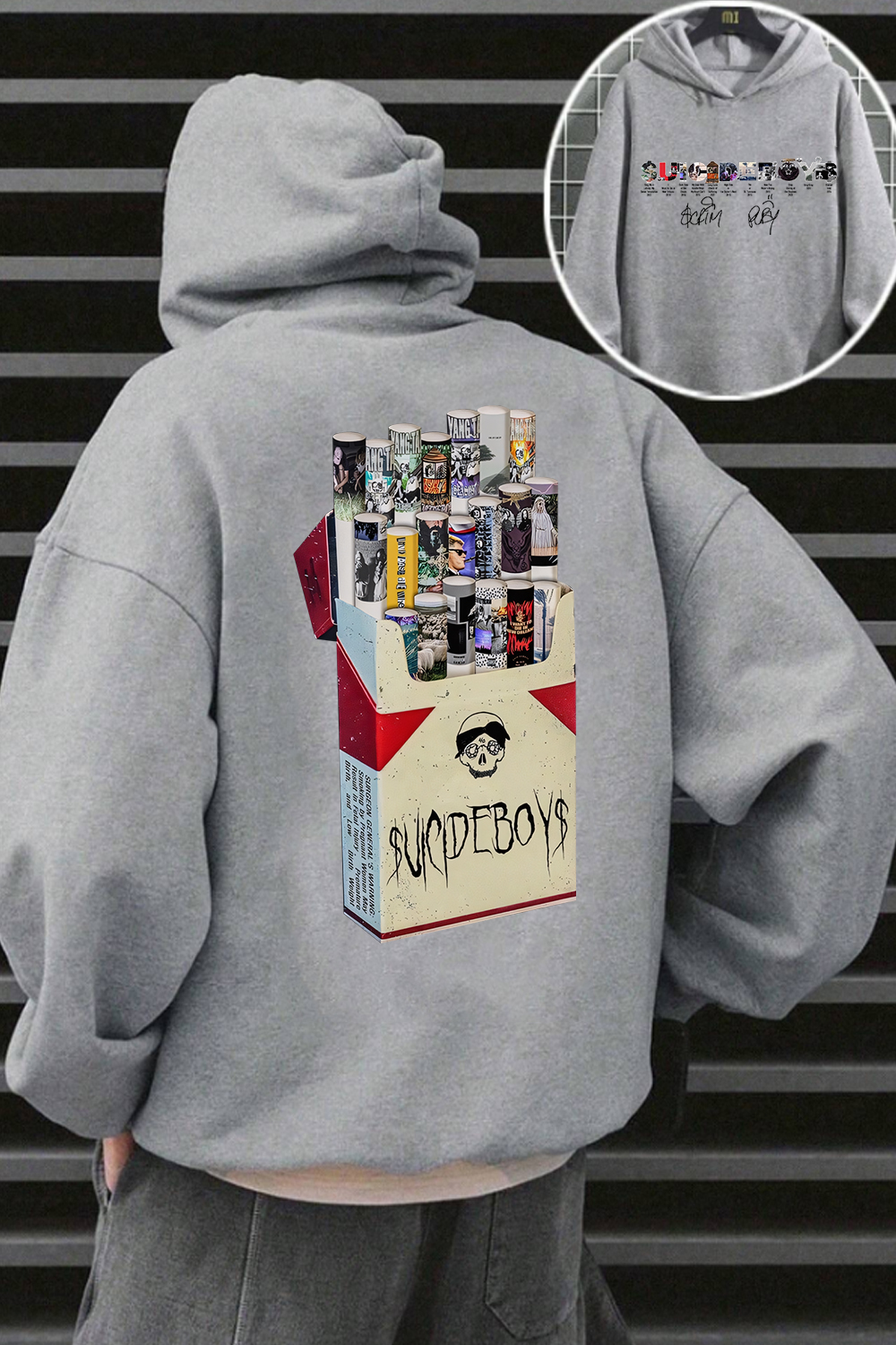 uicideboys 2-side printed personalized men's hoodie