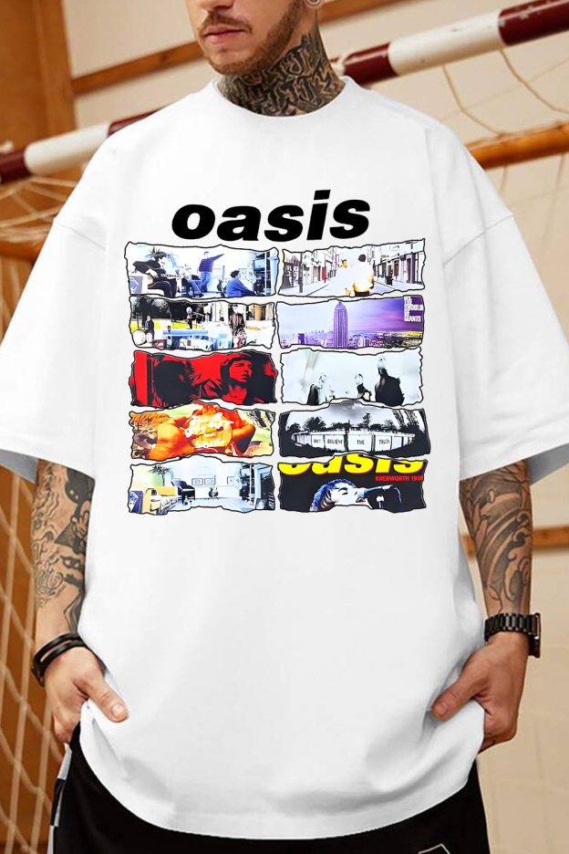 Oasis Unisex T Shirt Definitely Maybe Promo Official Reunion Tour 2025