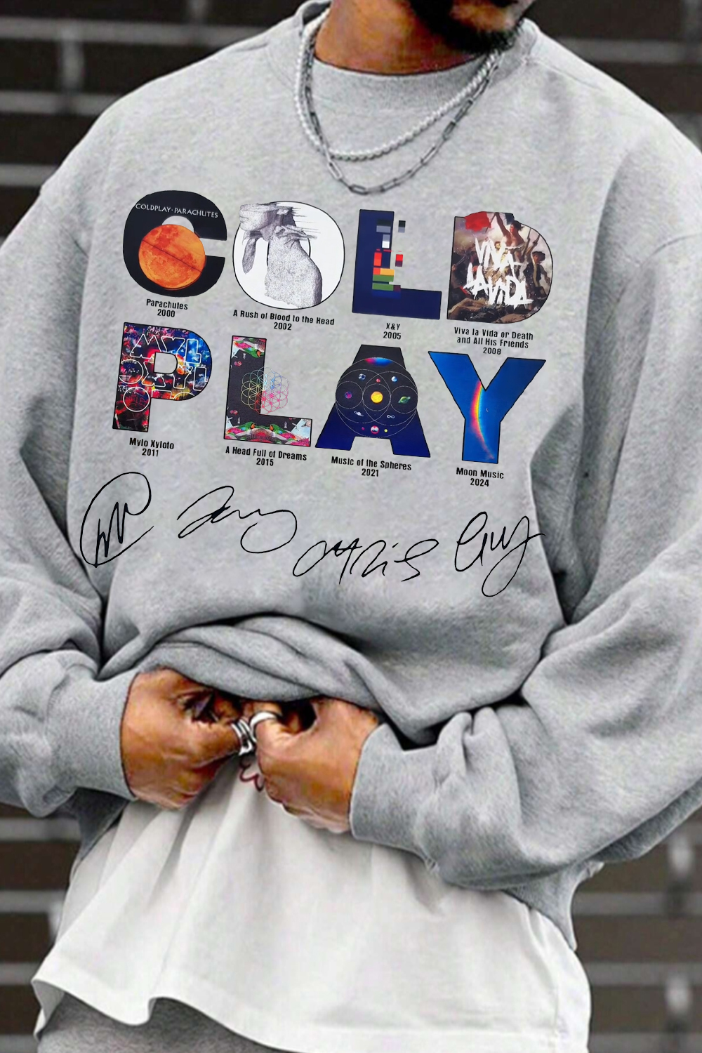 Coldplay sweatshirt For men