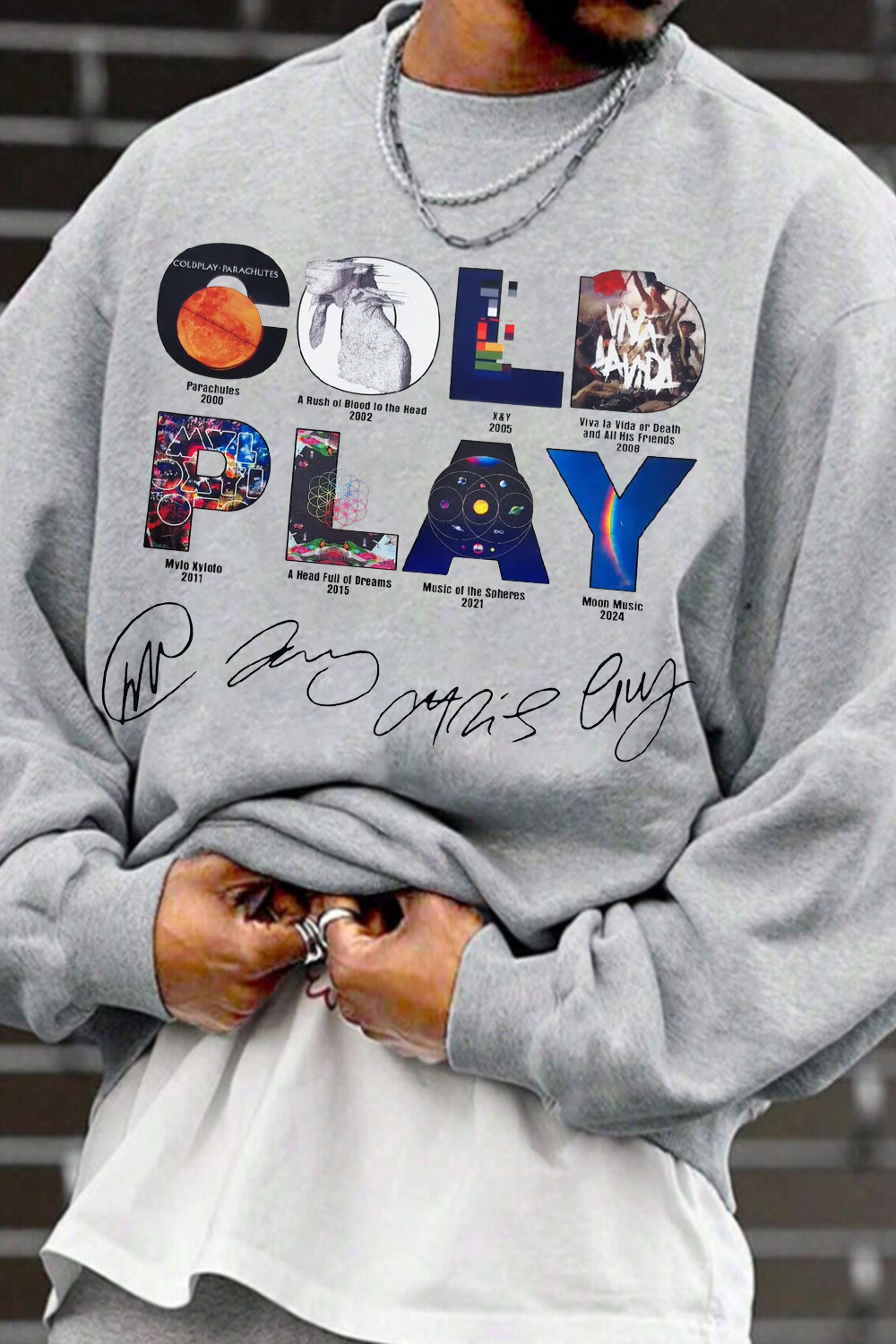 Coldplay sweatshirt For men