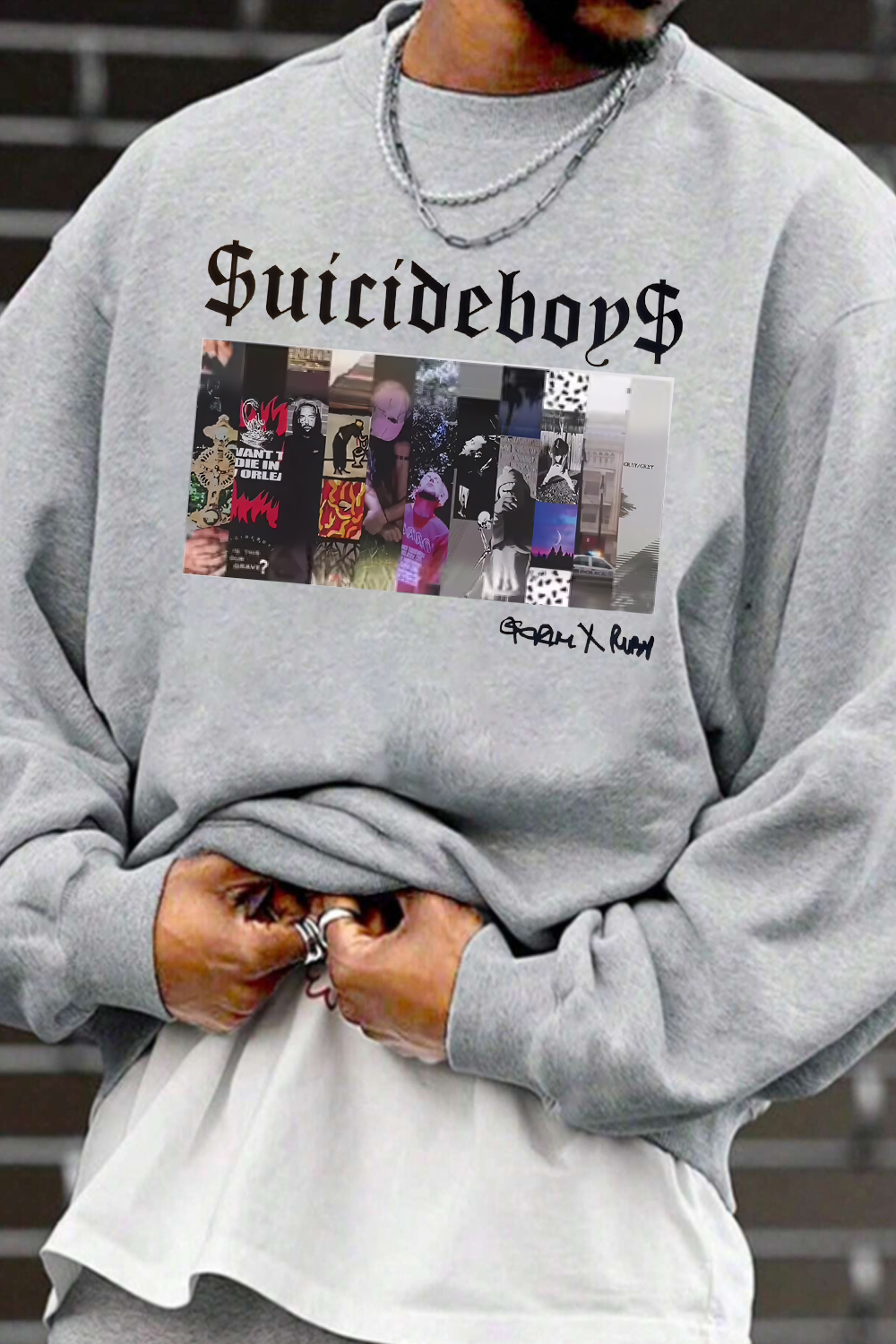 $uicideboy$ poster print men's sweatshirt