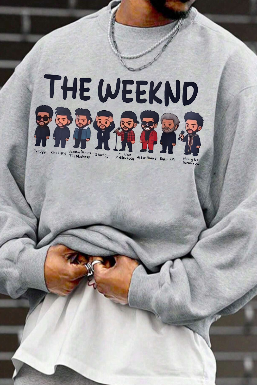 Rock The Weeknd men sweatshirt and shine brighter