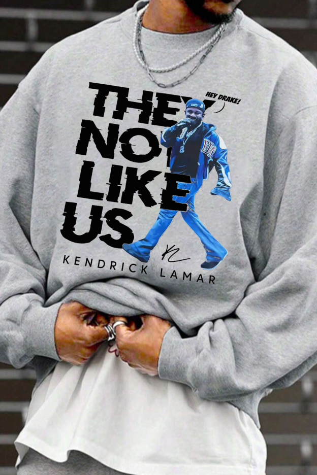 kendrick Not like US men's sweatshirt