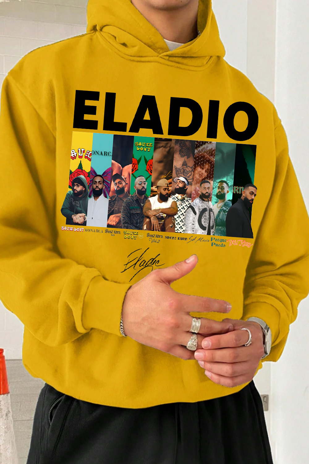 Graphic Album Eladio Unisex Hoodie