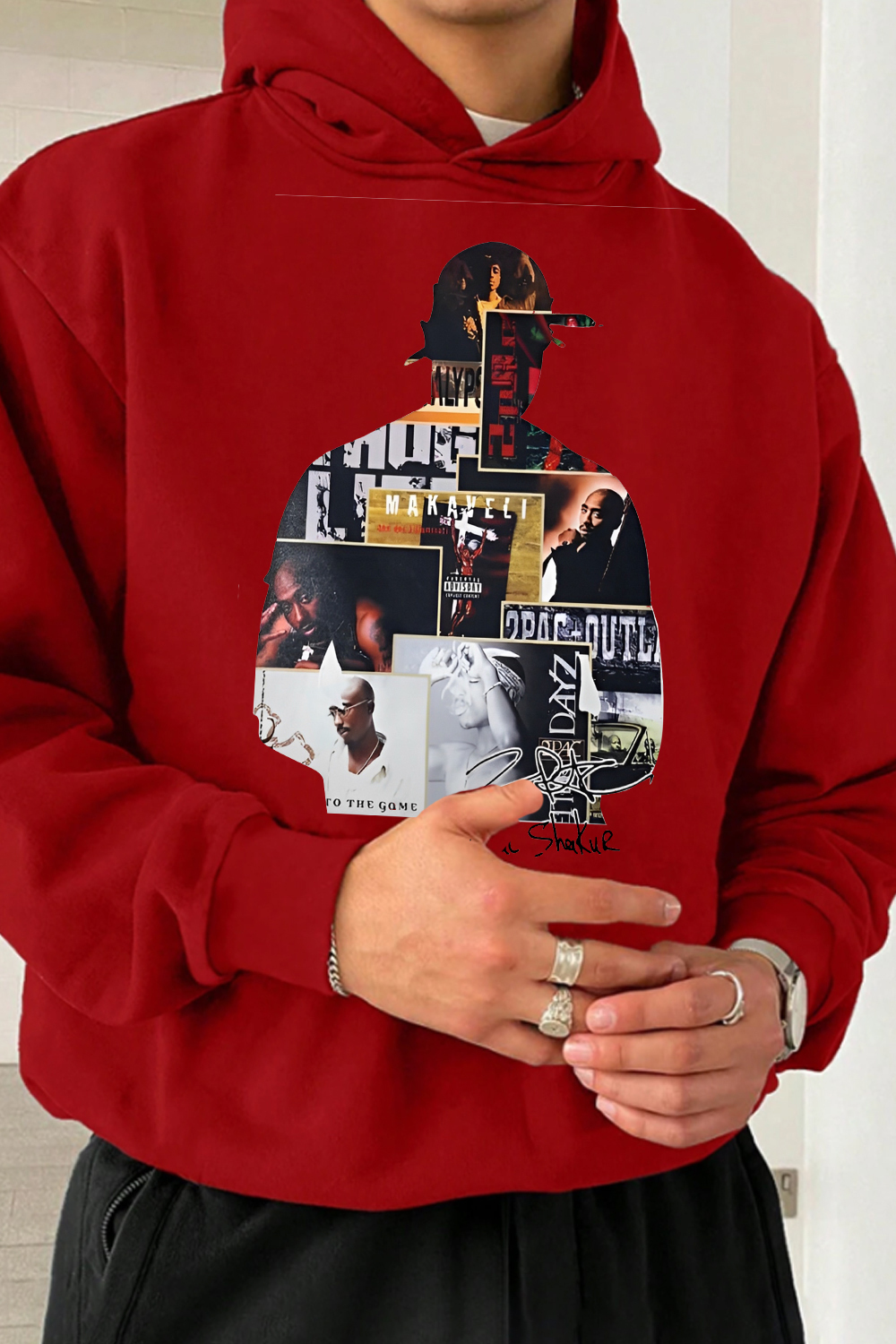 tupacisgoat men hoodie