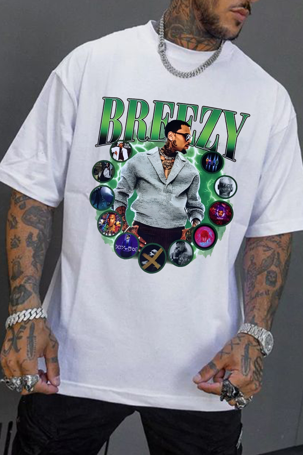 Chris Brown Breezy 1111 Tour tshirt For Men