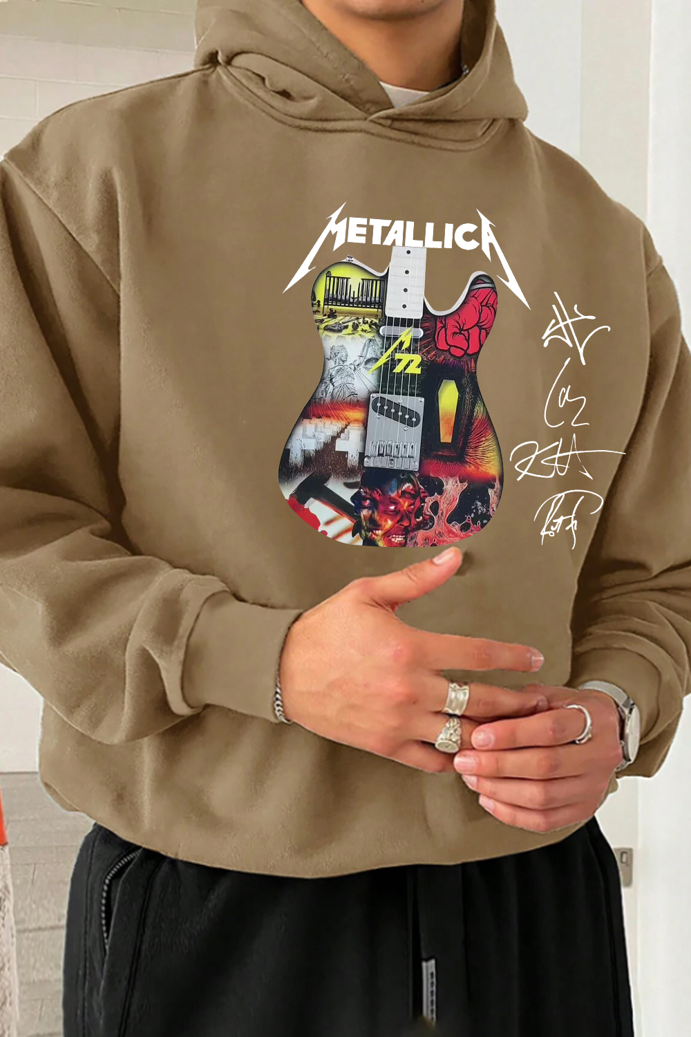 metallica 2025 men hoodie