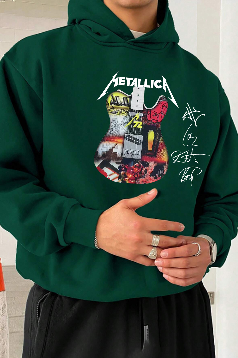metallica 2025 men hoodie