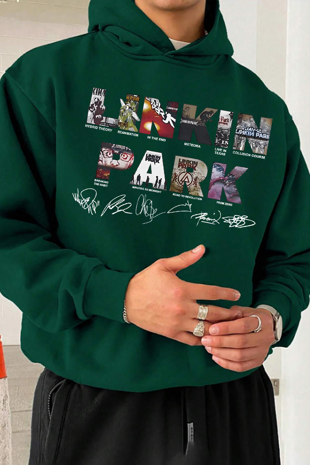 linkin Album Hoodie For Men