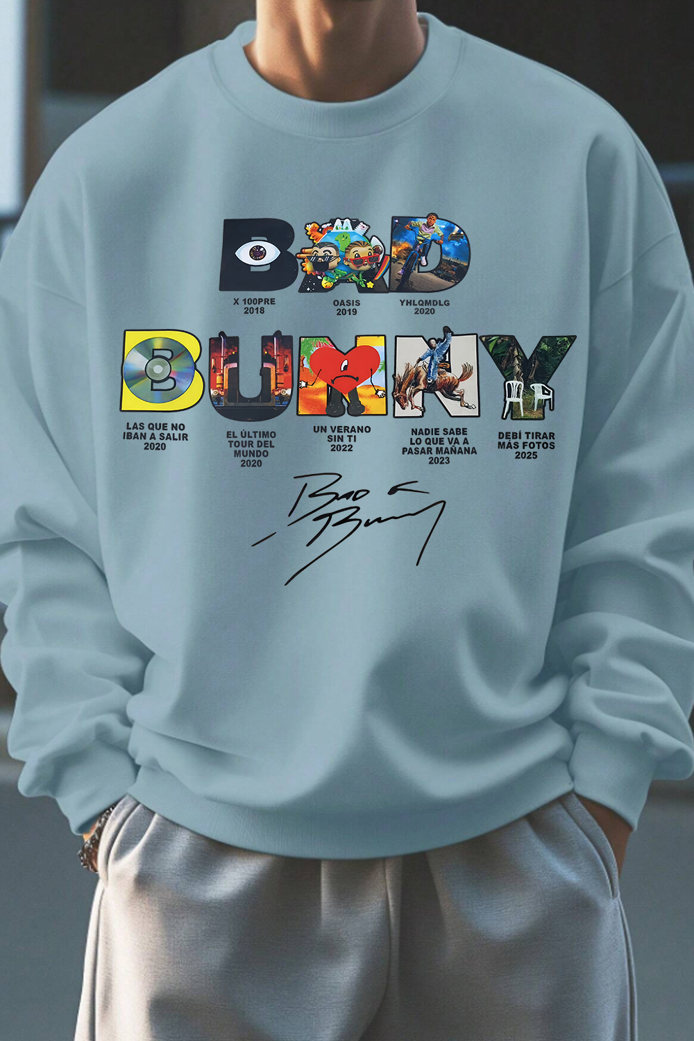 Bad Bunny Concert DTML Album Sweatshirt For Men