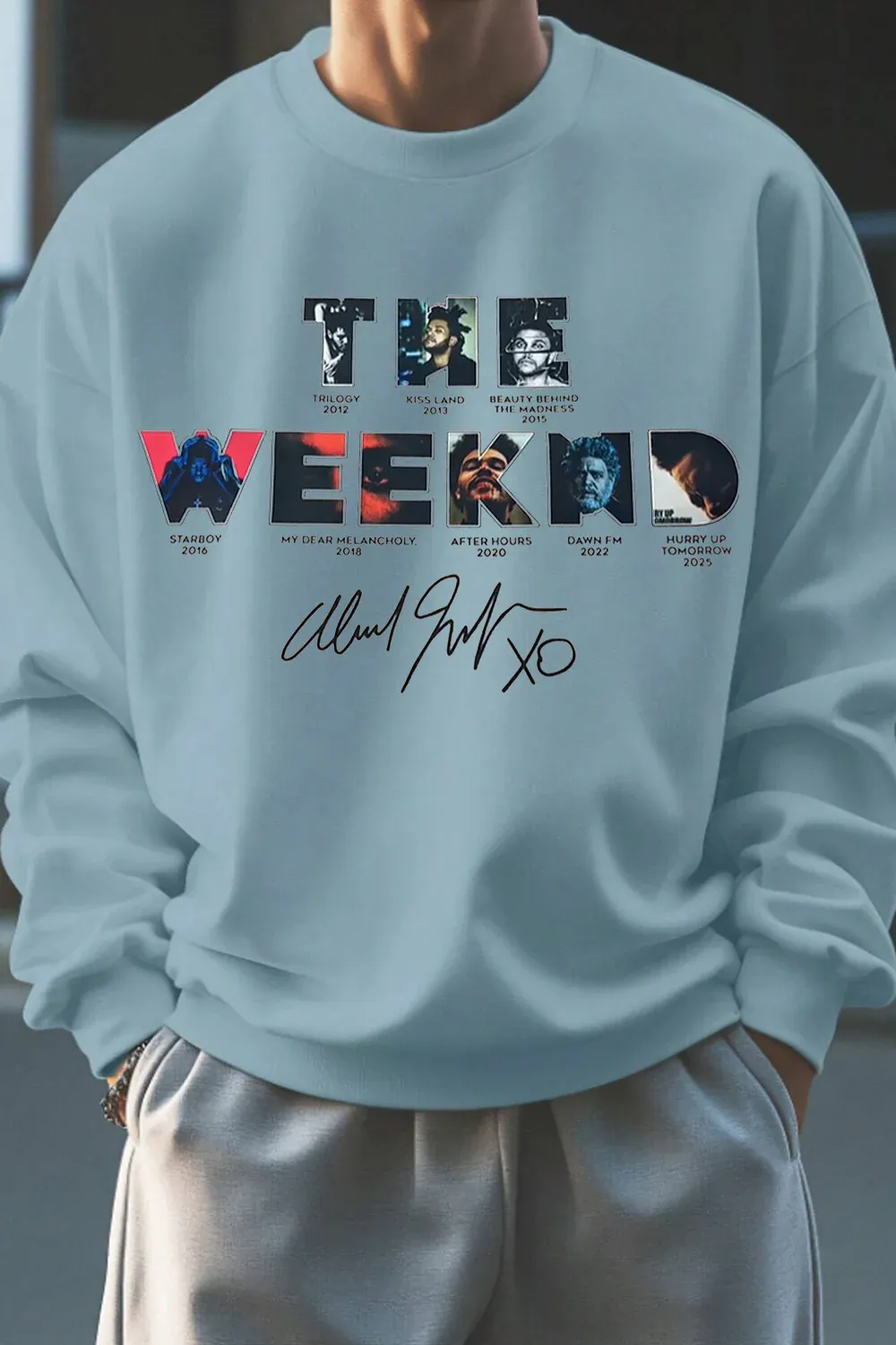 Theweeknd fans print sweatshirt