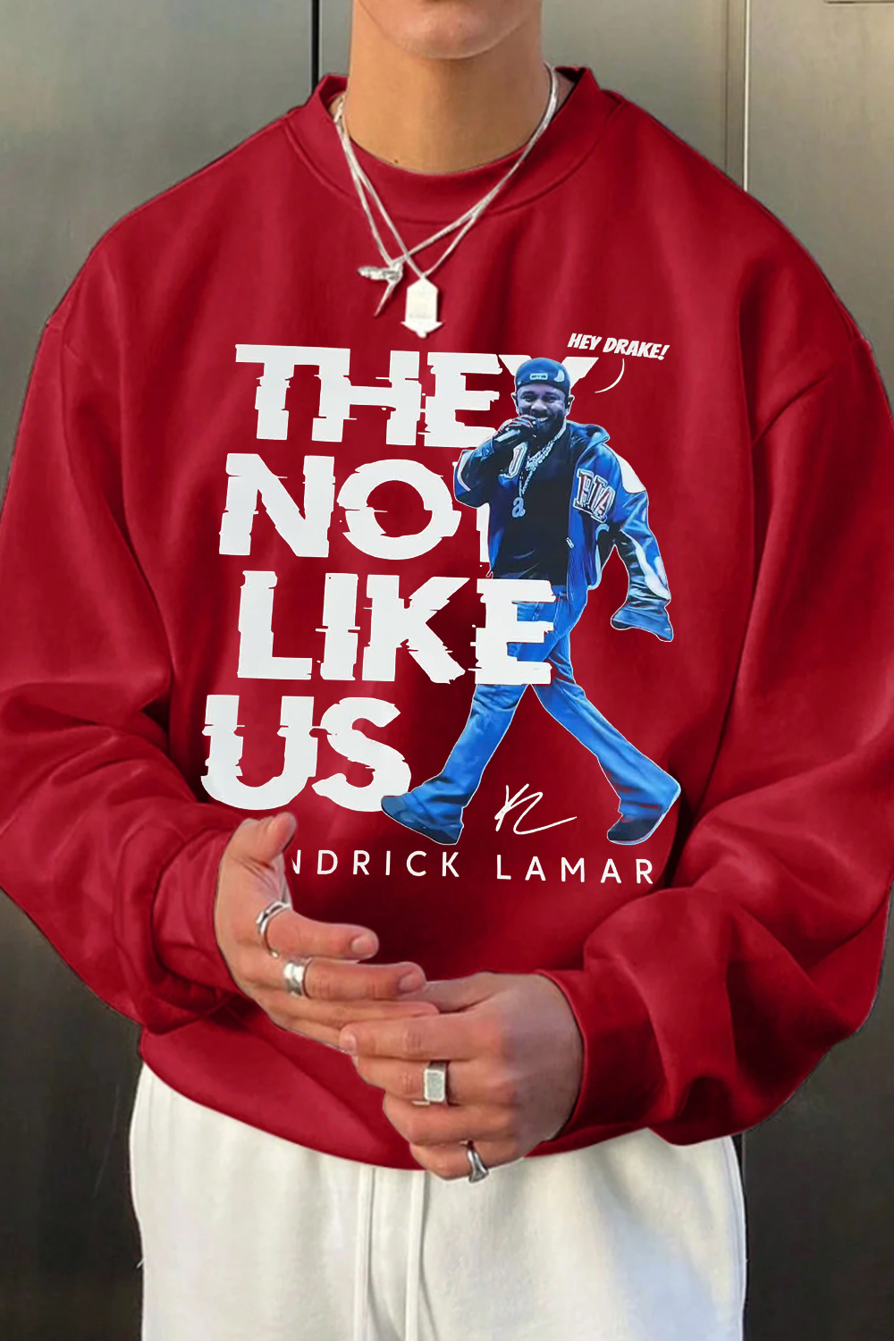 kendrick Not like US men's sweatshirt