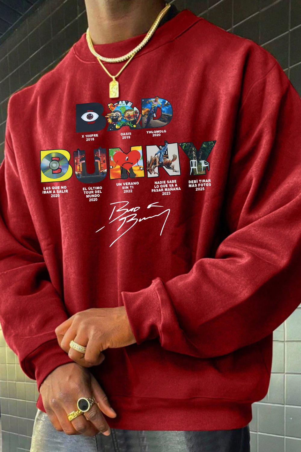 Bad Bunny Concert DTML Album Sweatshirt For Men