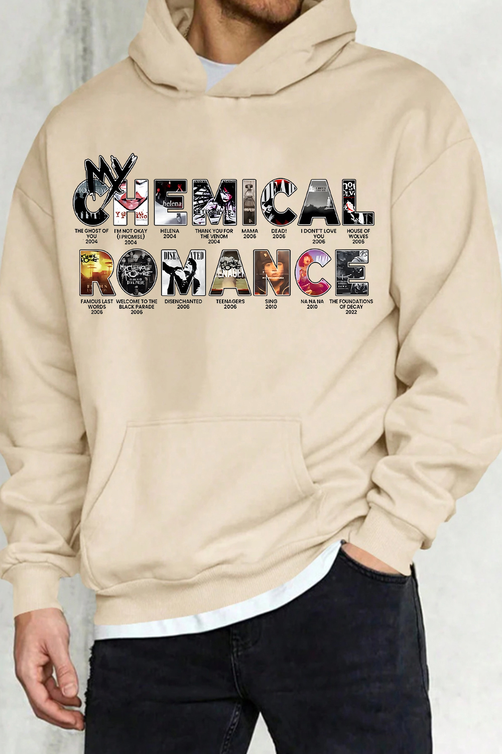 MCR concert 2025 hoodie For men