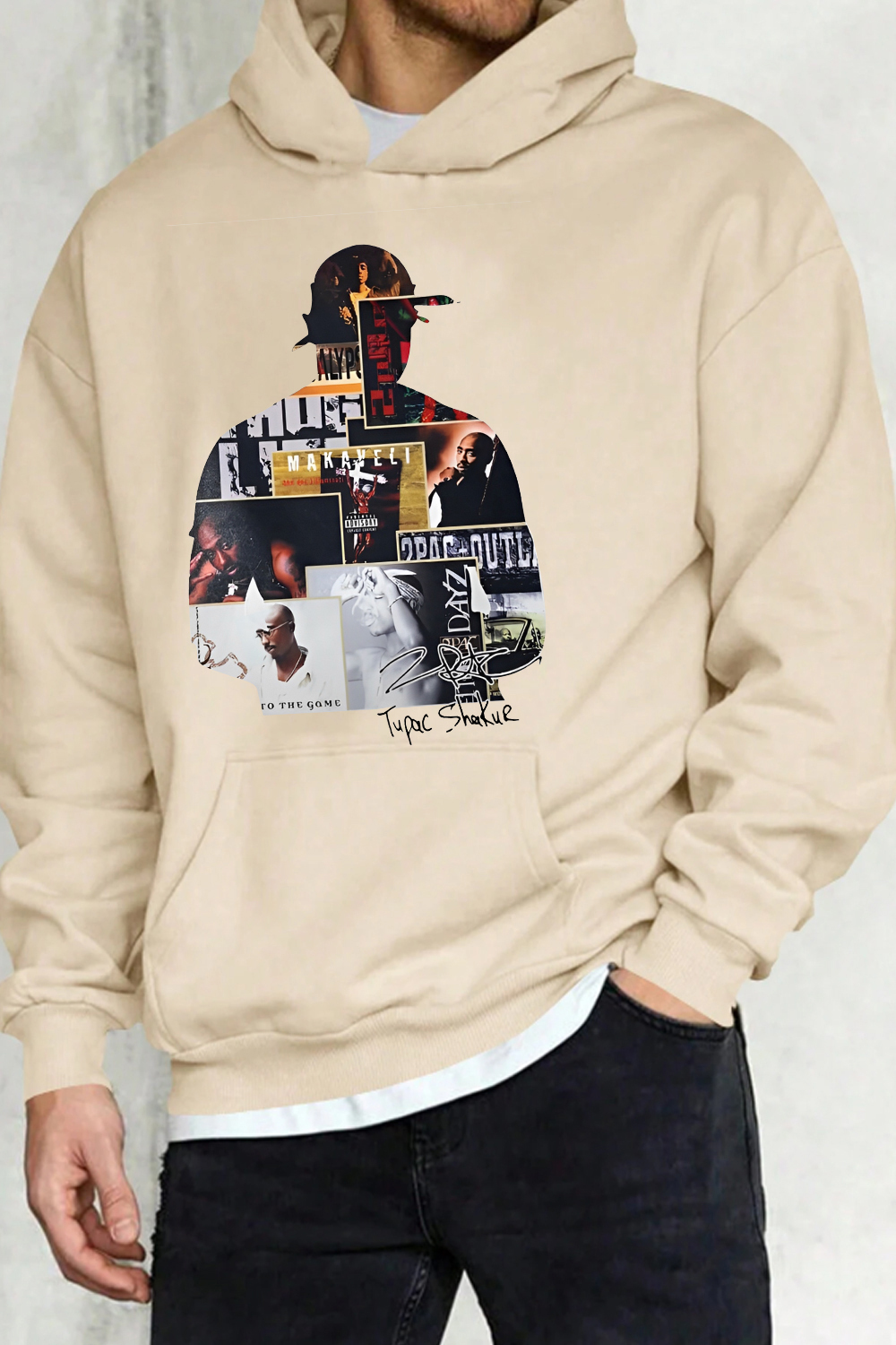 tupacisgoat men hoodie
