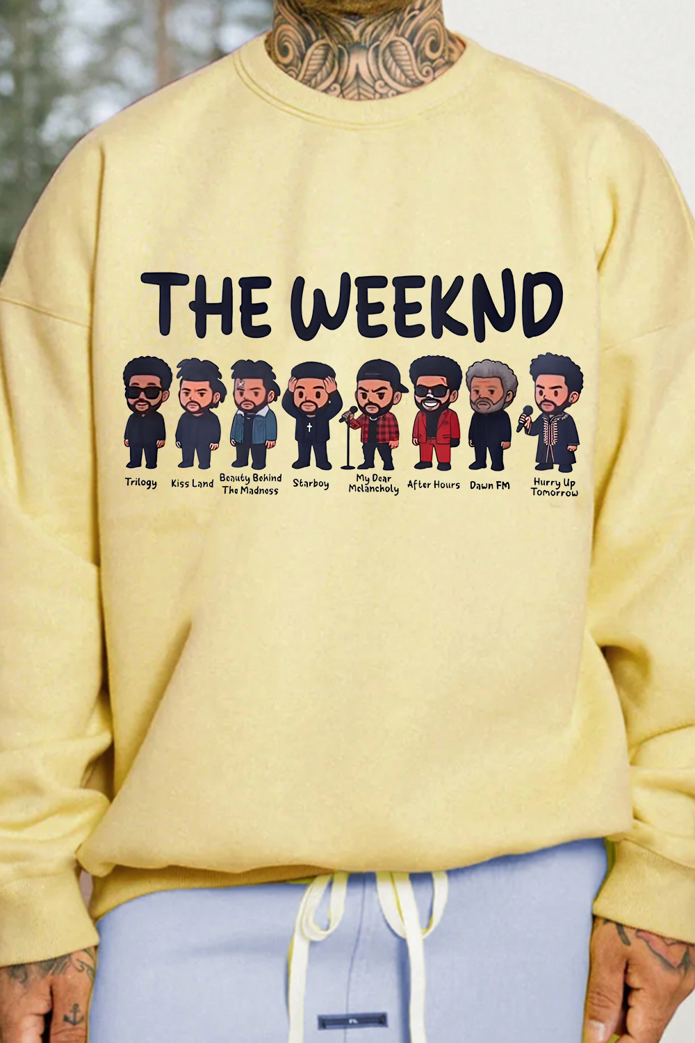 Rock The Weeknd men sweatshirt and shine brighter
