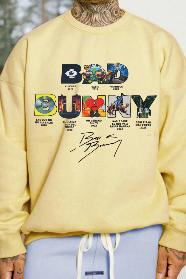 Bad Bunny Concert DTML Album Sweatshirt For Men