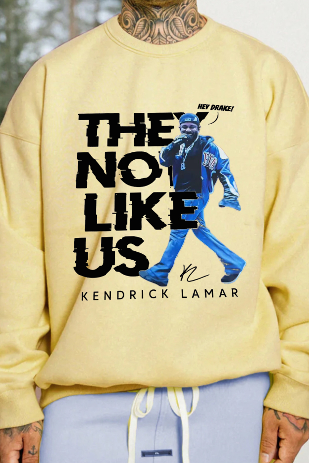 kendrick Not like US men's sweatshirt