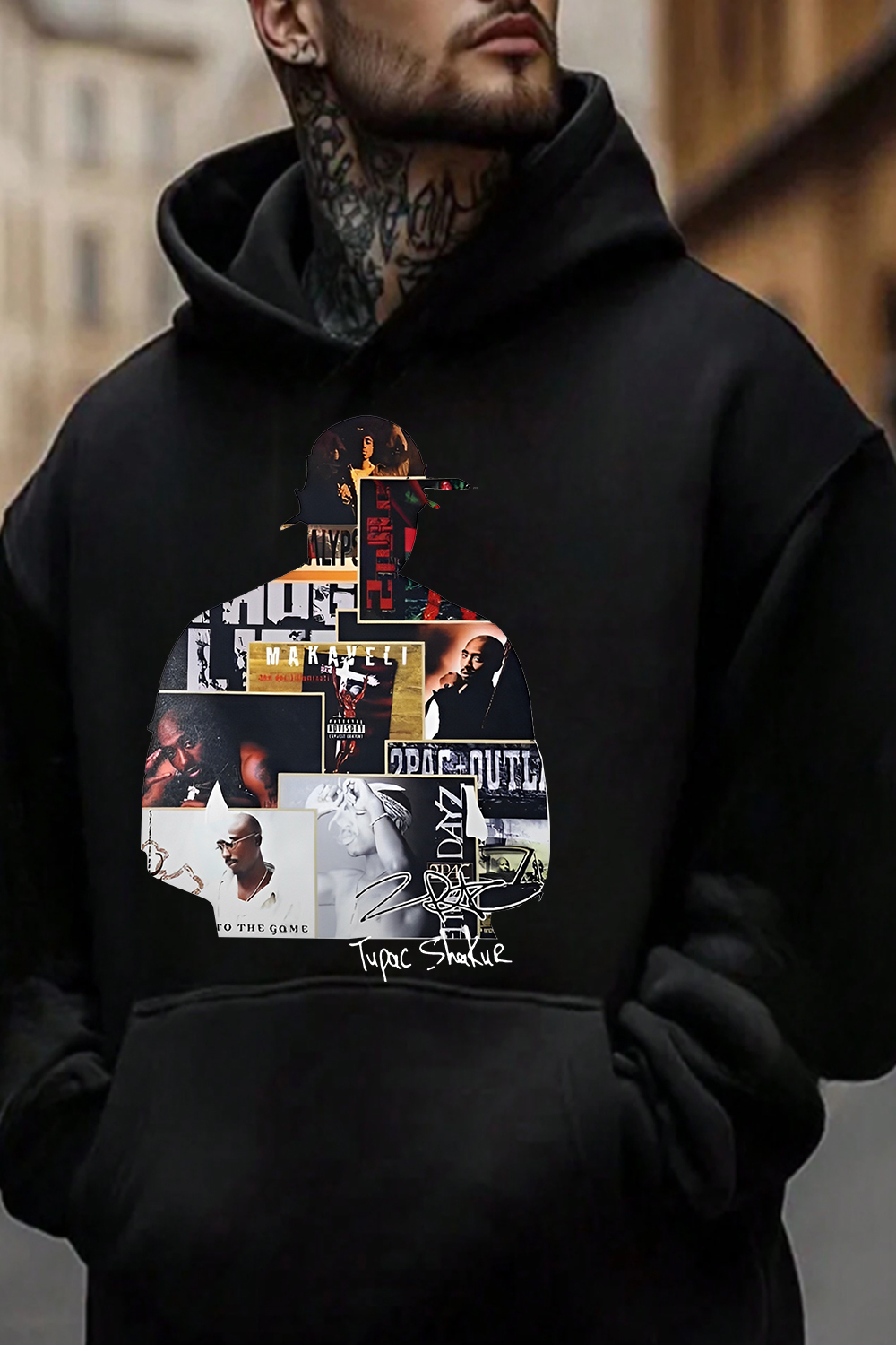 tupacisgoat men hoodie