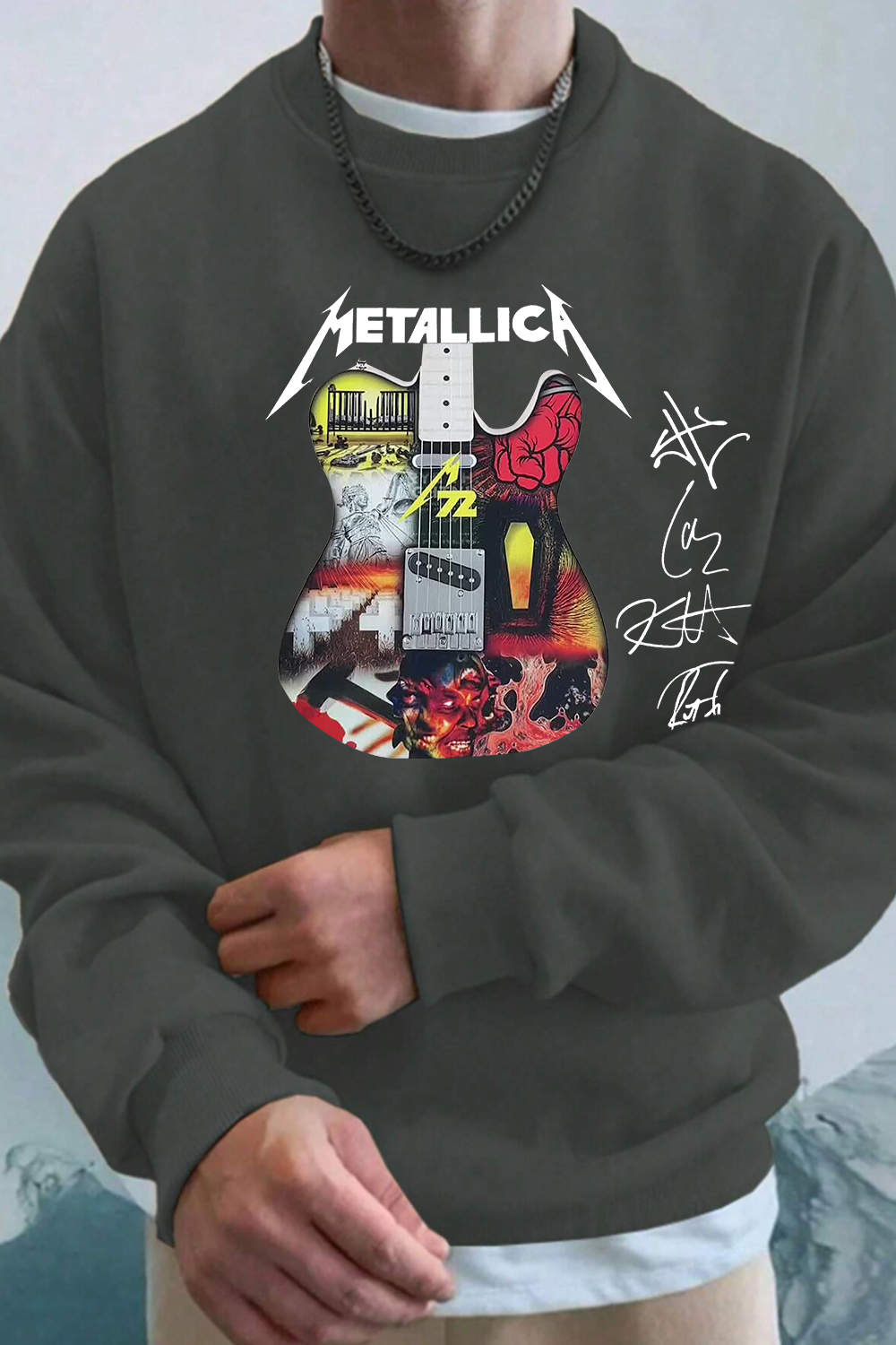metallica 2025 men sweatshirt