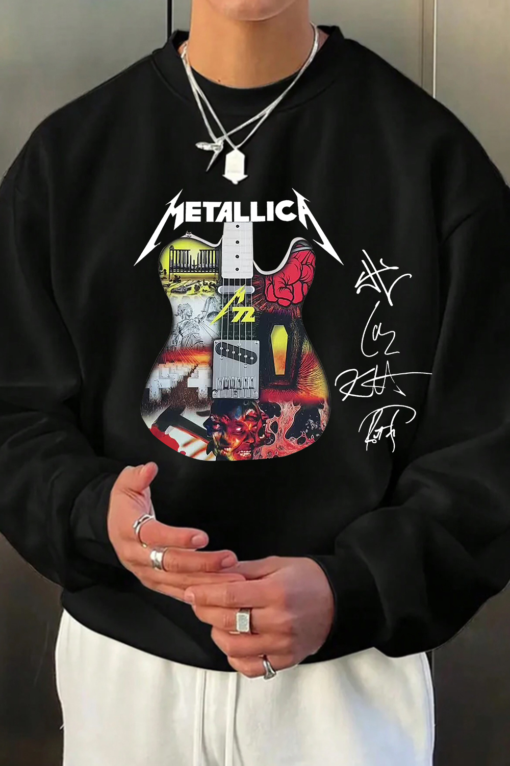 metallica 2025 men sweatshirt