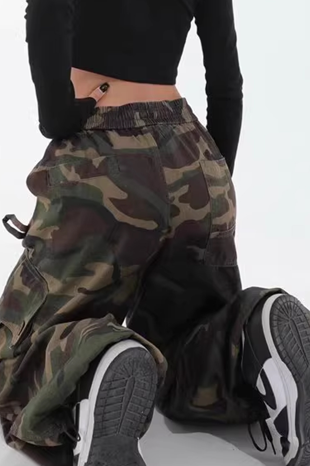 Hip-hop drawstring casual trousers