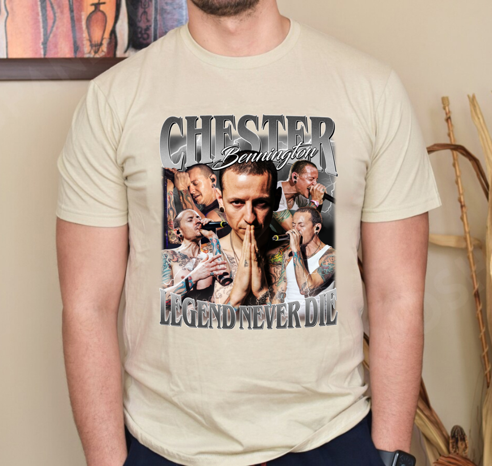 L P Vintage Chester Bennington T-Shirt