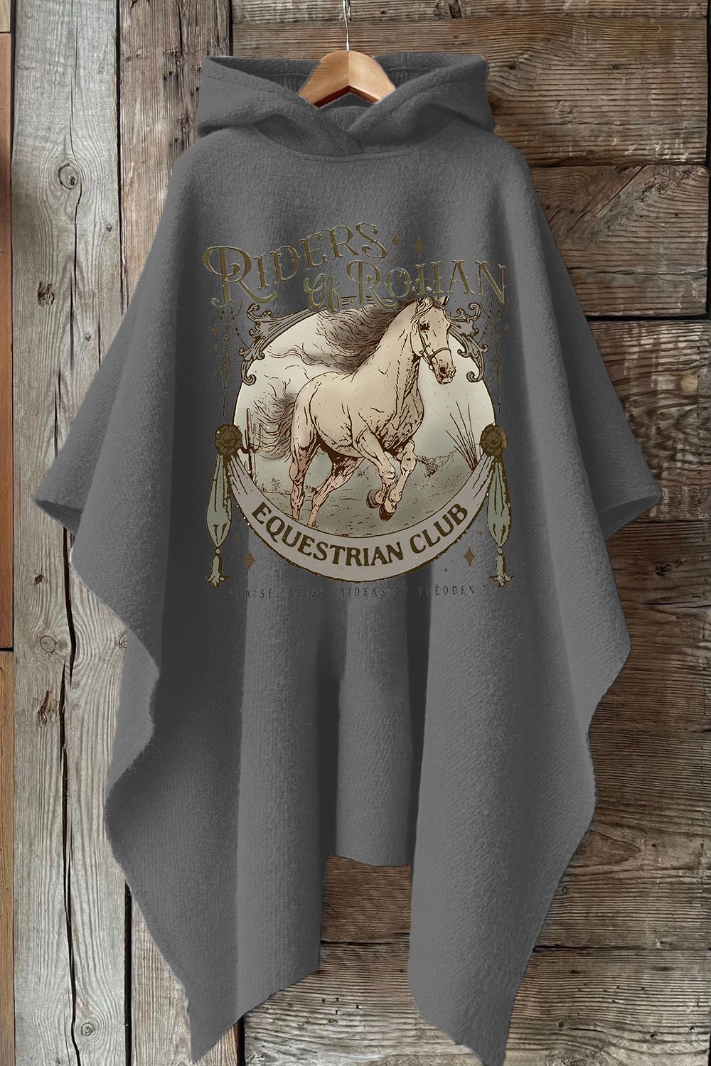 Riders Of Rohan Equestrian Club Hooded Warm Shawl Cape