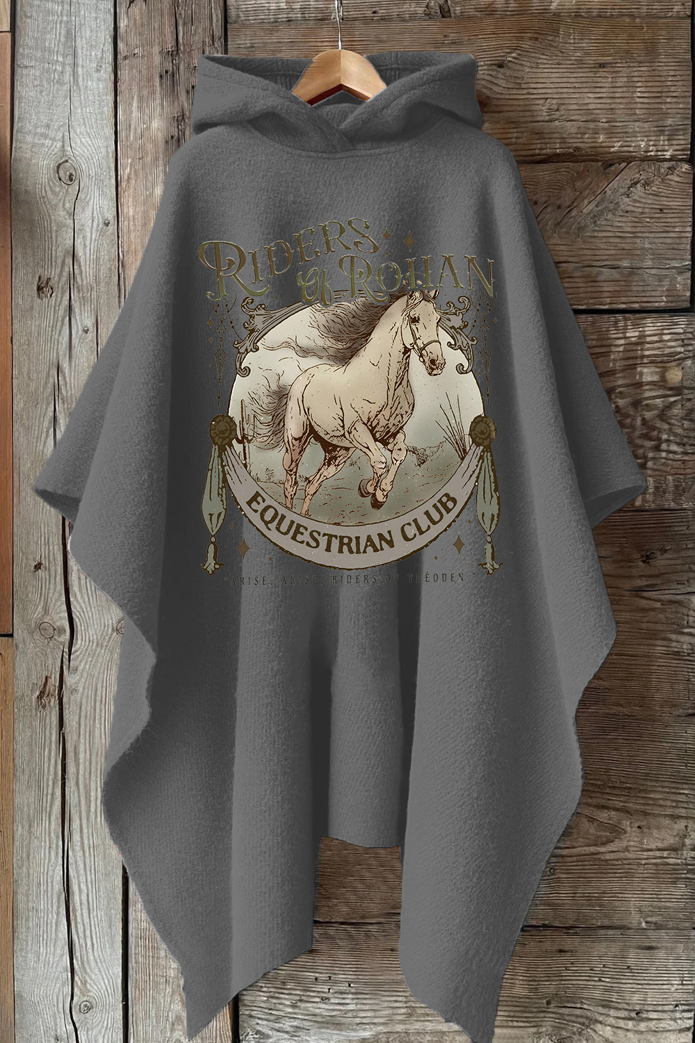 Riders Of Rohan Equestrian Club Hooded Warm Shawl Cape