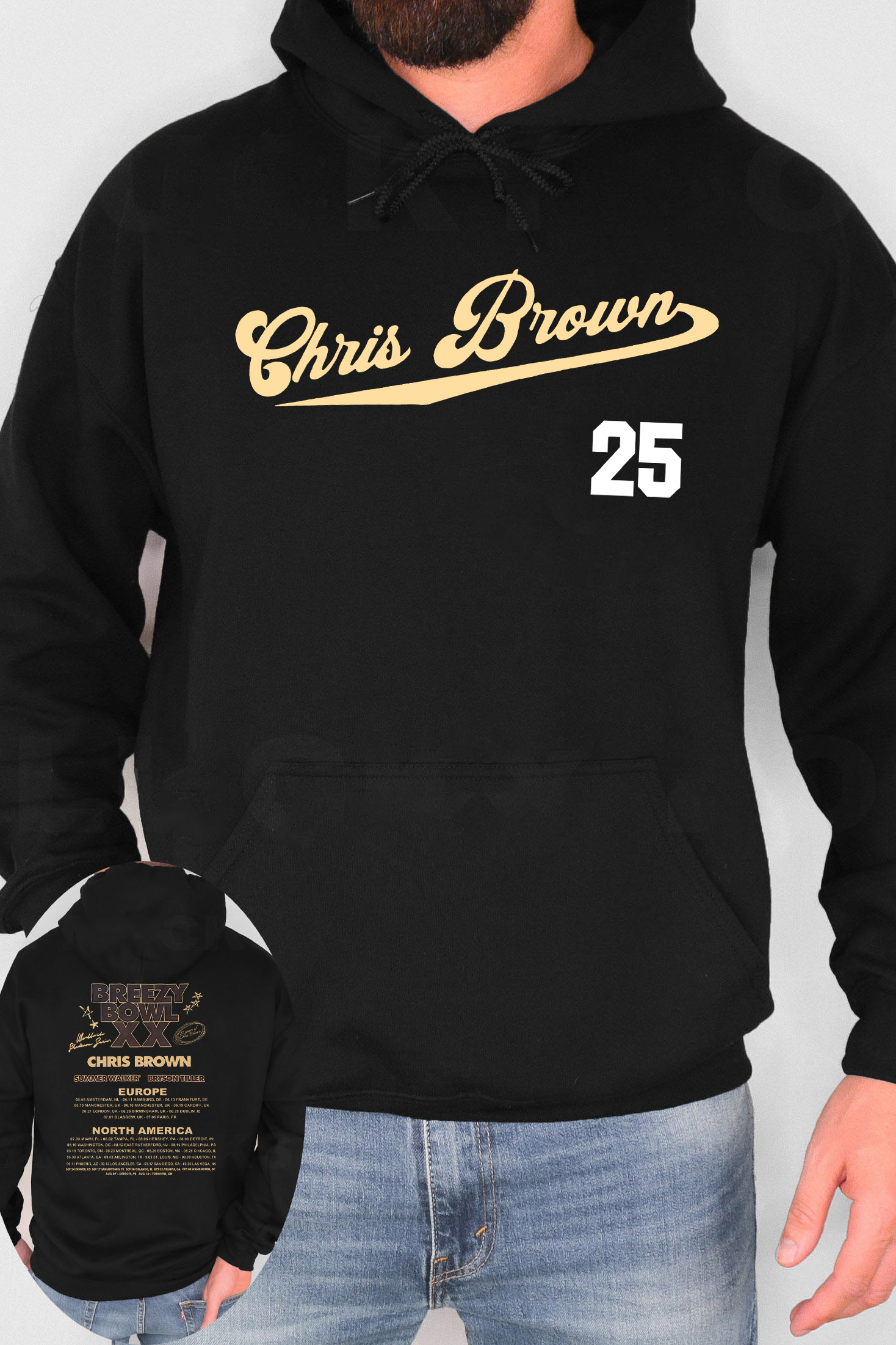 cb Jersey Tour 2025 Hoodie For Men