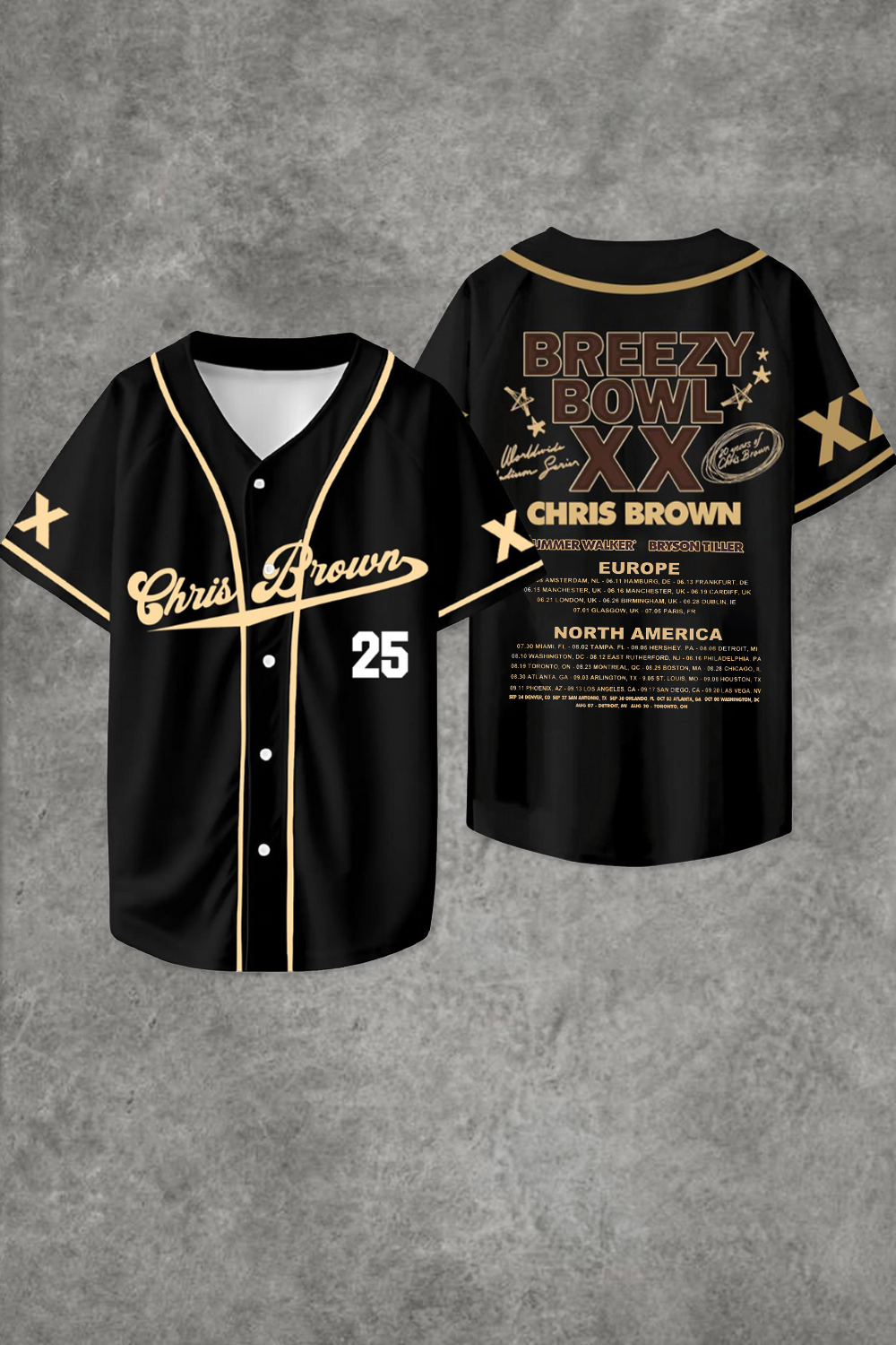 CB Bowl XX World Tour 2025 Baseball Jersey