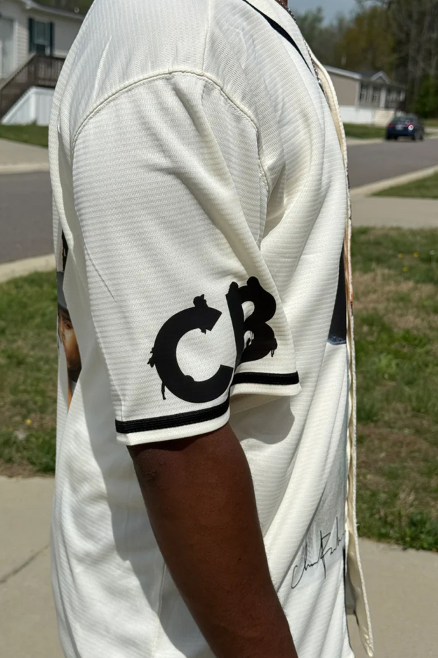 CB colorblock baseball jersey