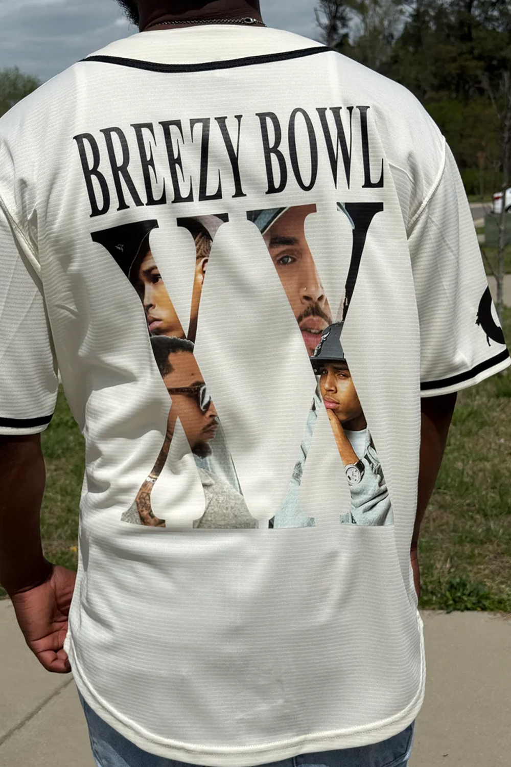 CB colorblock baseball jersey