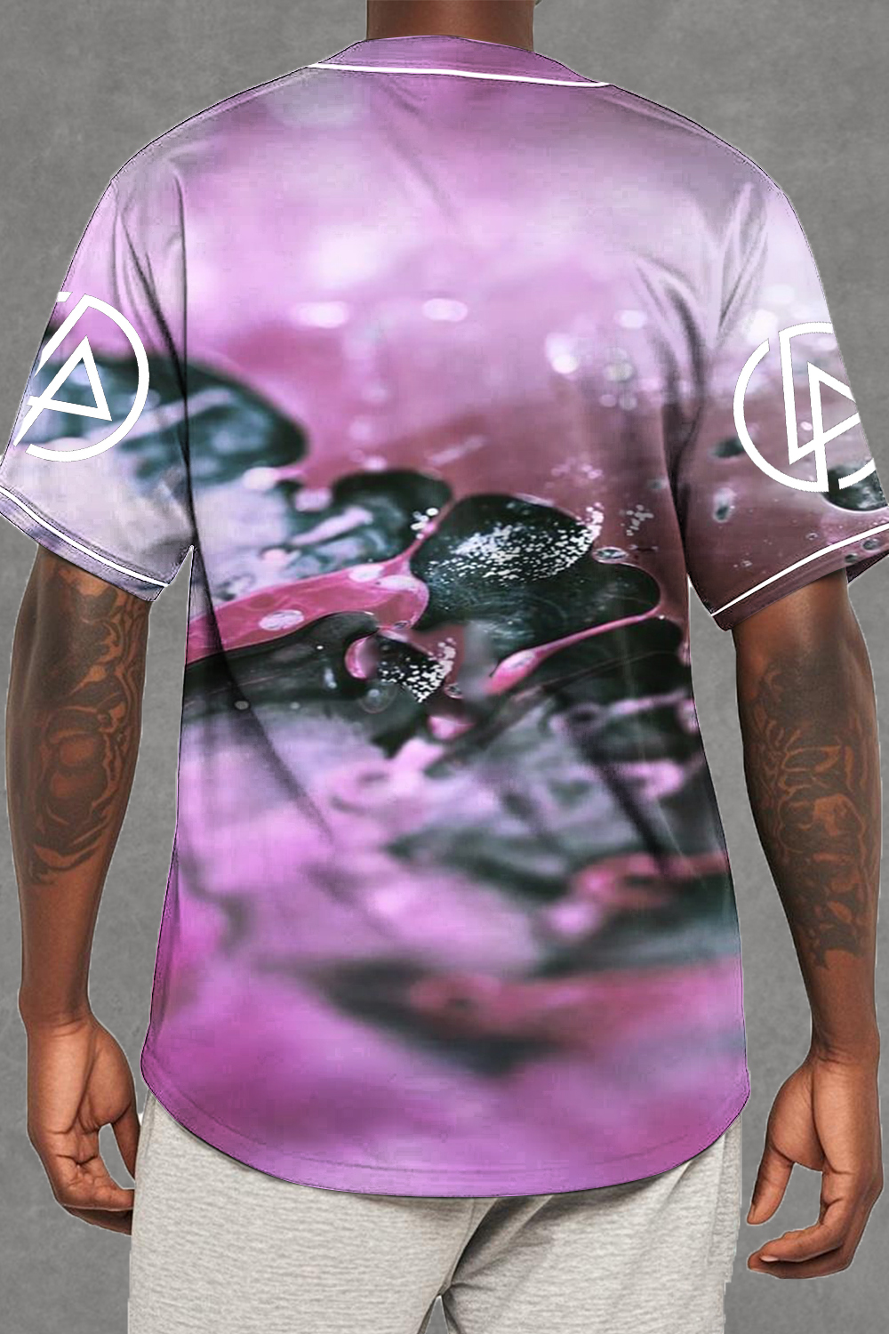 LP gradient color Baseball Jersey