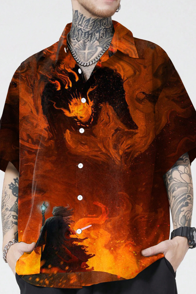 Lord of the Rings Dark Short Sleeve Men's Shirt