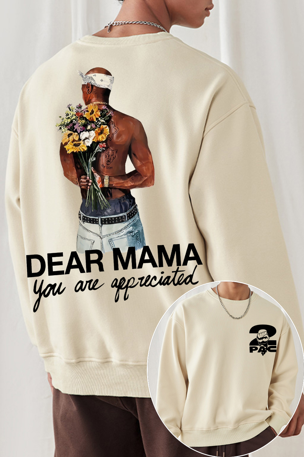 2pac Two-Sided Sweatshirt