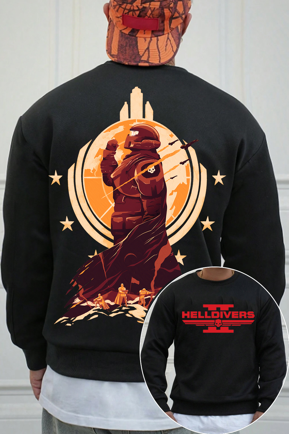 Helldivers 2 Oversized Vintage Unisex Sweatshirt