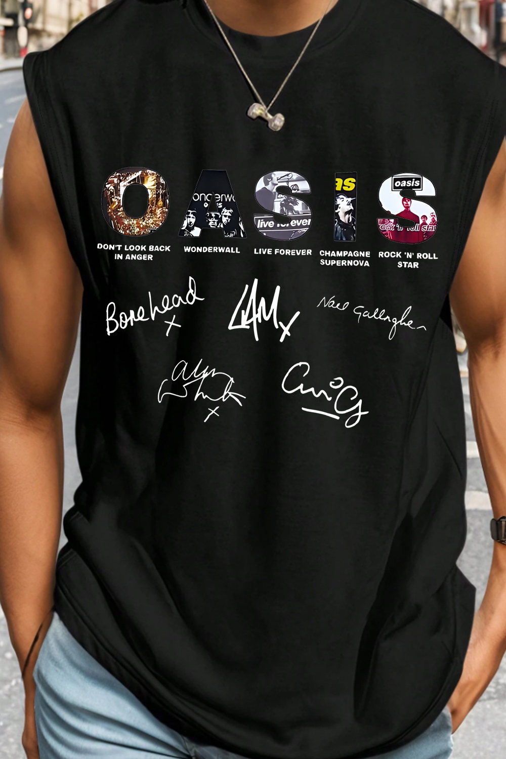 Oasis Unisex Vest Definitely Maybe Promo Official Reunion Tour 2025