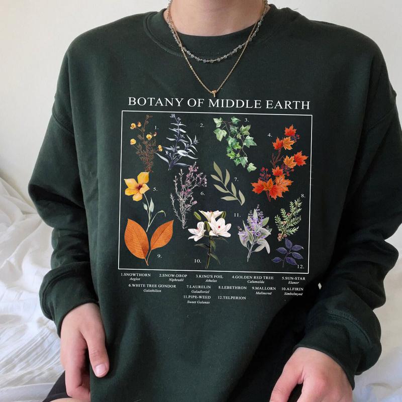 Botany of Middle Earth LOTR Sweatshirts