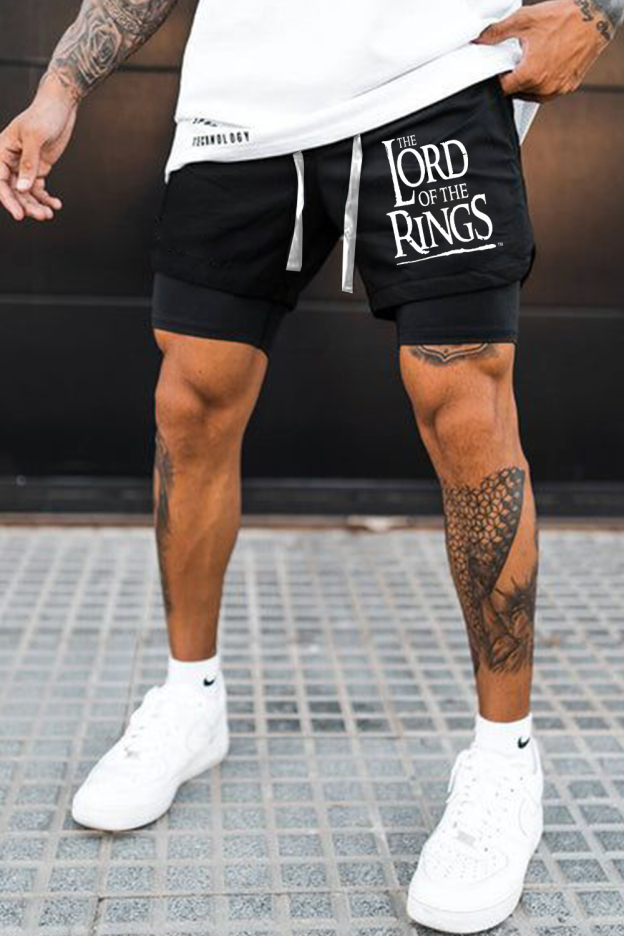 Lord of the Rings fans printed  casual shorts