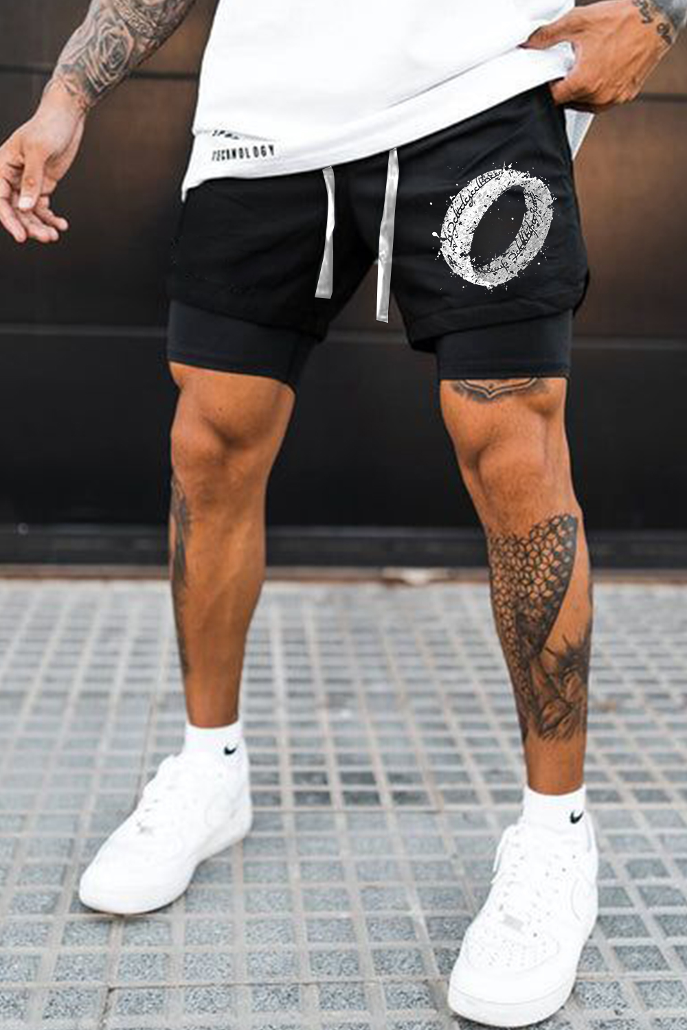 Lord of the Rings fans printed  casual shorts