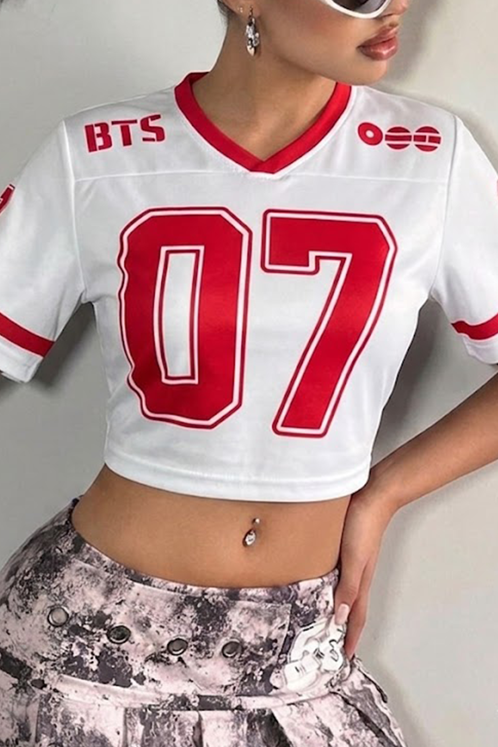BTS Jersey Crop Top