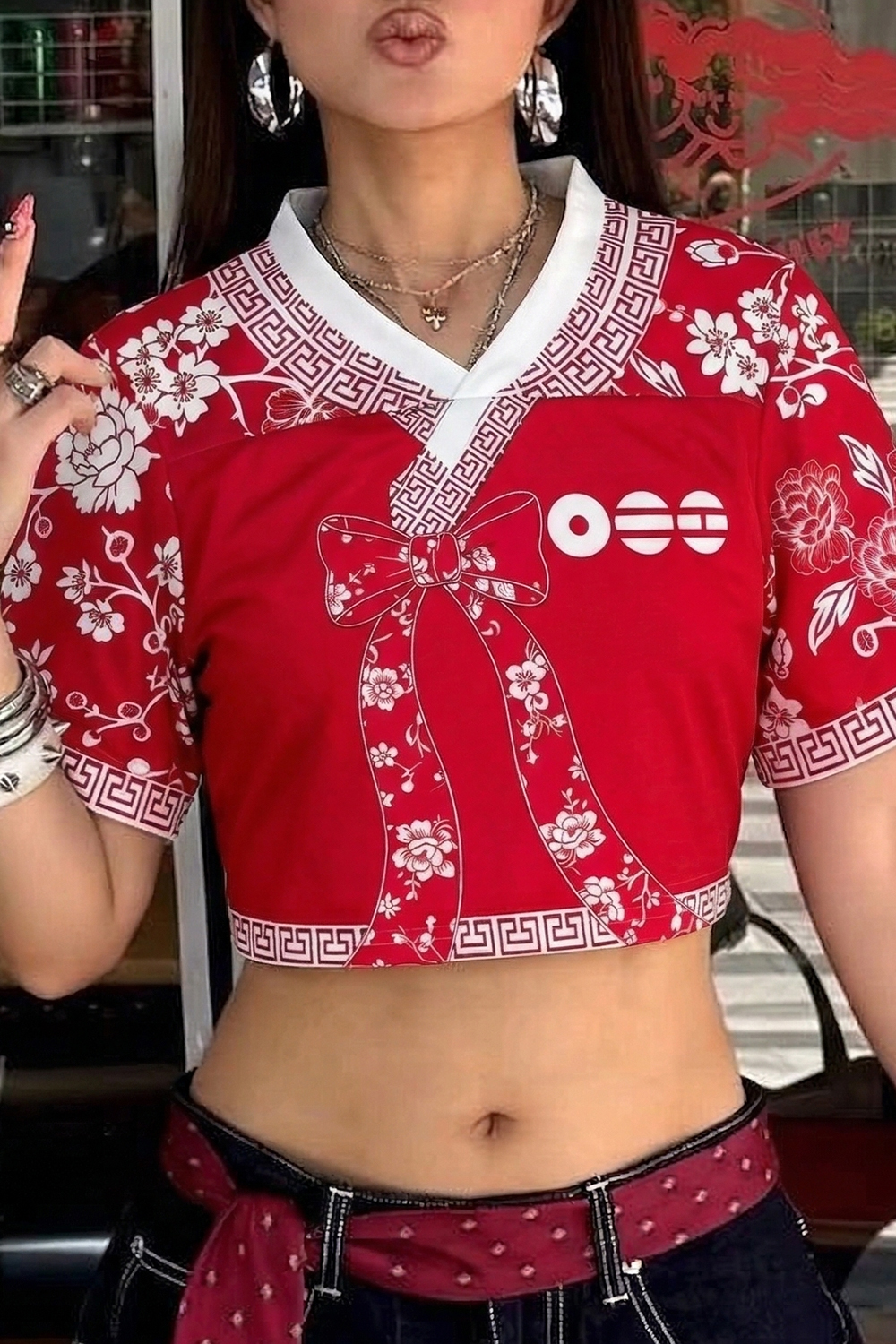 “Swim” In Ot7 Arirang World Tour Jersey Crop Top