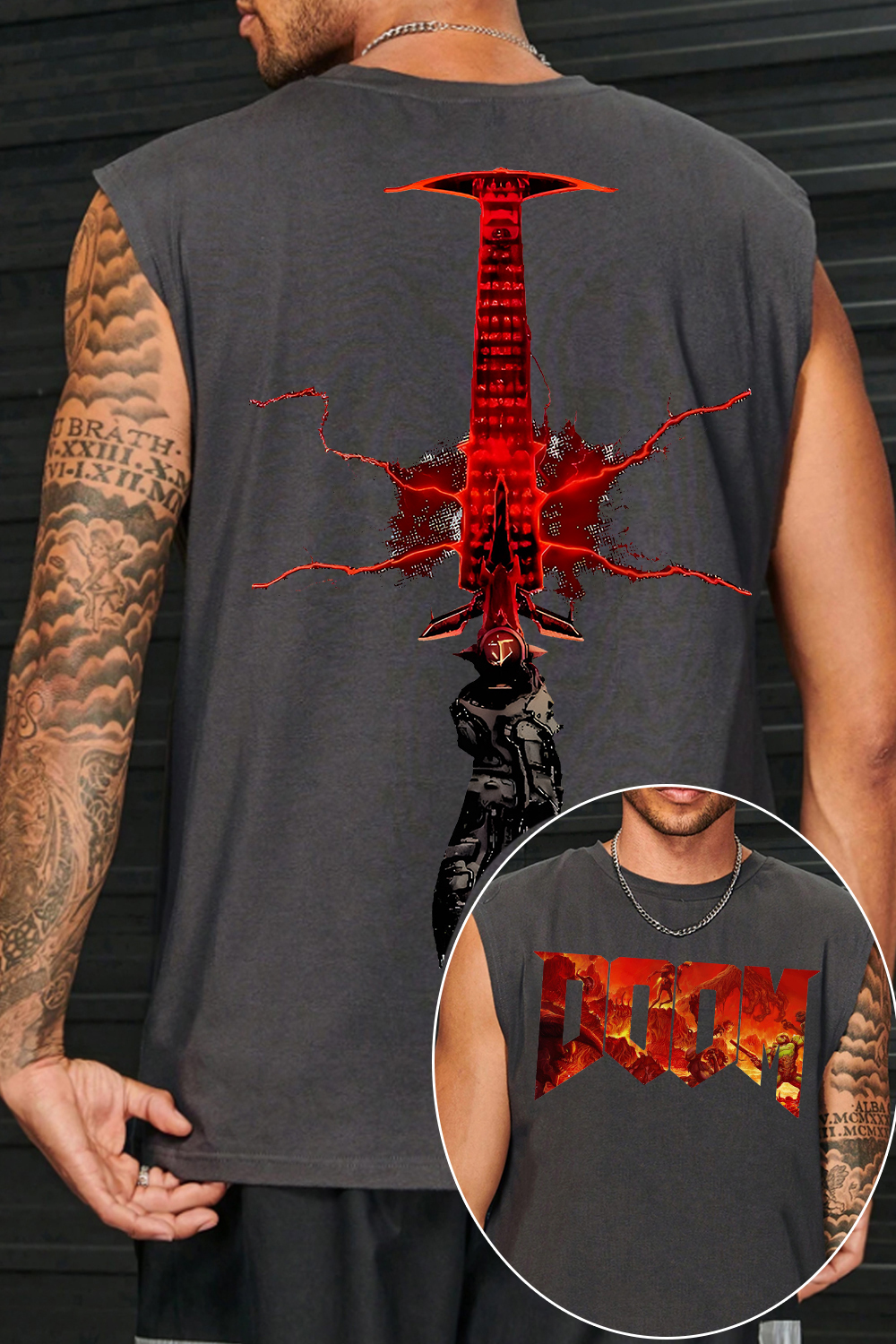 Doom Slayer Crucible Sword Men Tank