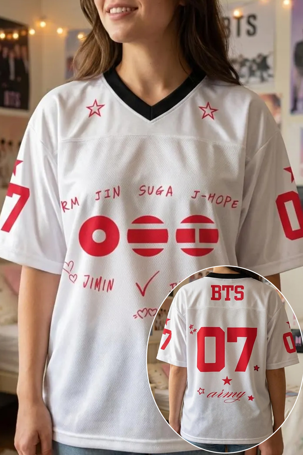 Y2K K-Pop Football Jersey 07