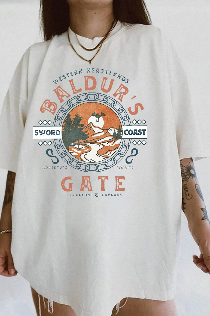 Baldurs Gate 3 Adventure Awaits Tee For Women