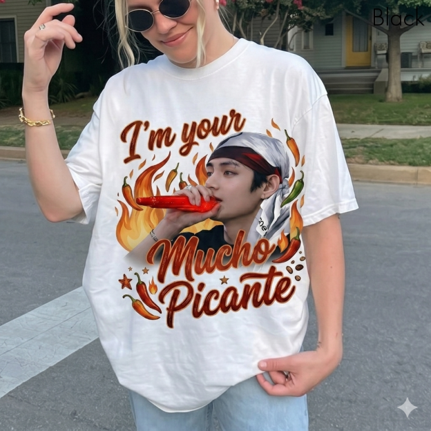 V BTS “I’m Your Mucho Picante” Funny Shirt, Kpop BTS Shirt For Fans