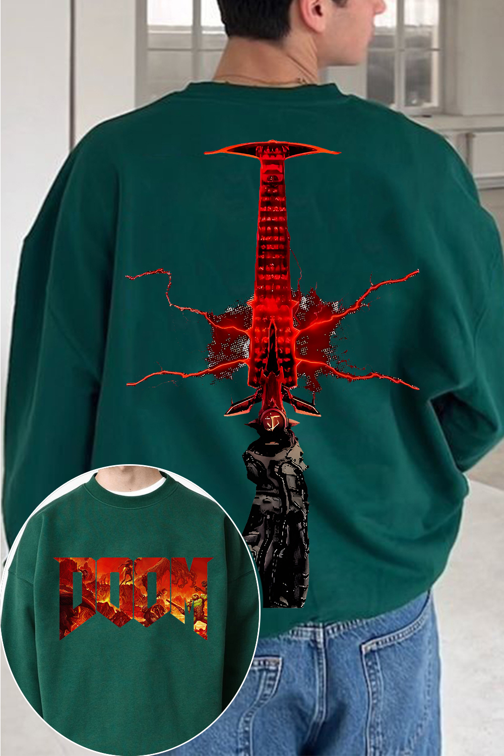 Doom Slayer Crucible Sword Sweatshirt