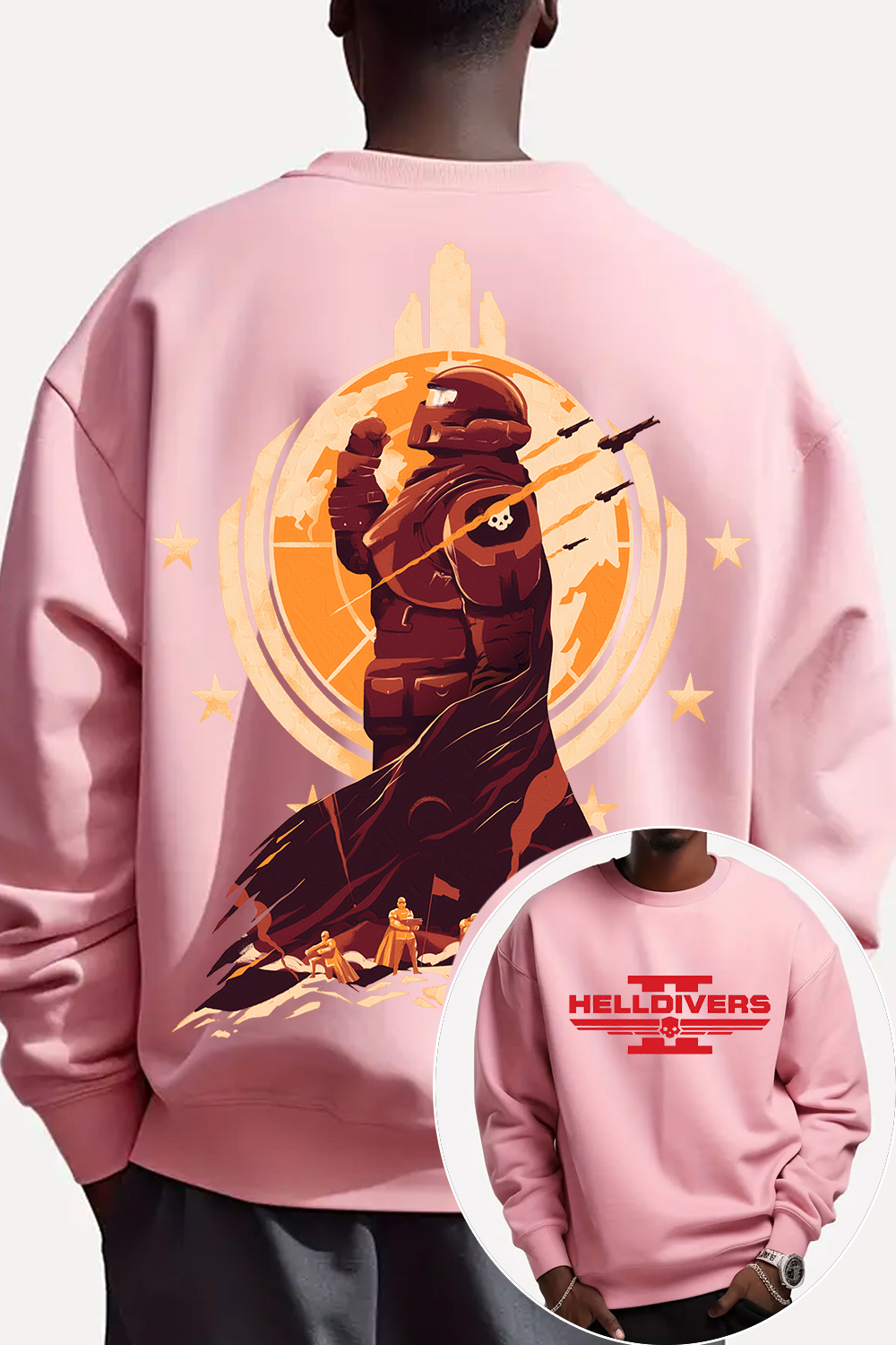 Helldivers 2 Oversized Vintage Unisex Sweatshirt